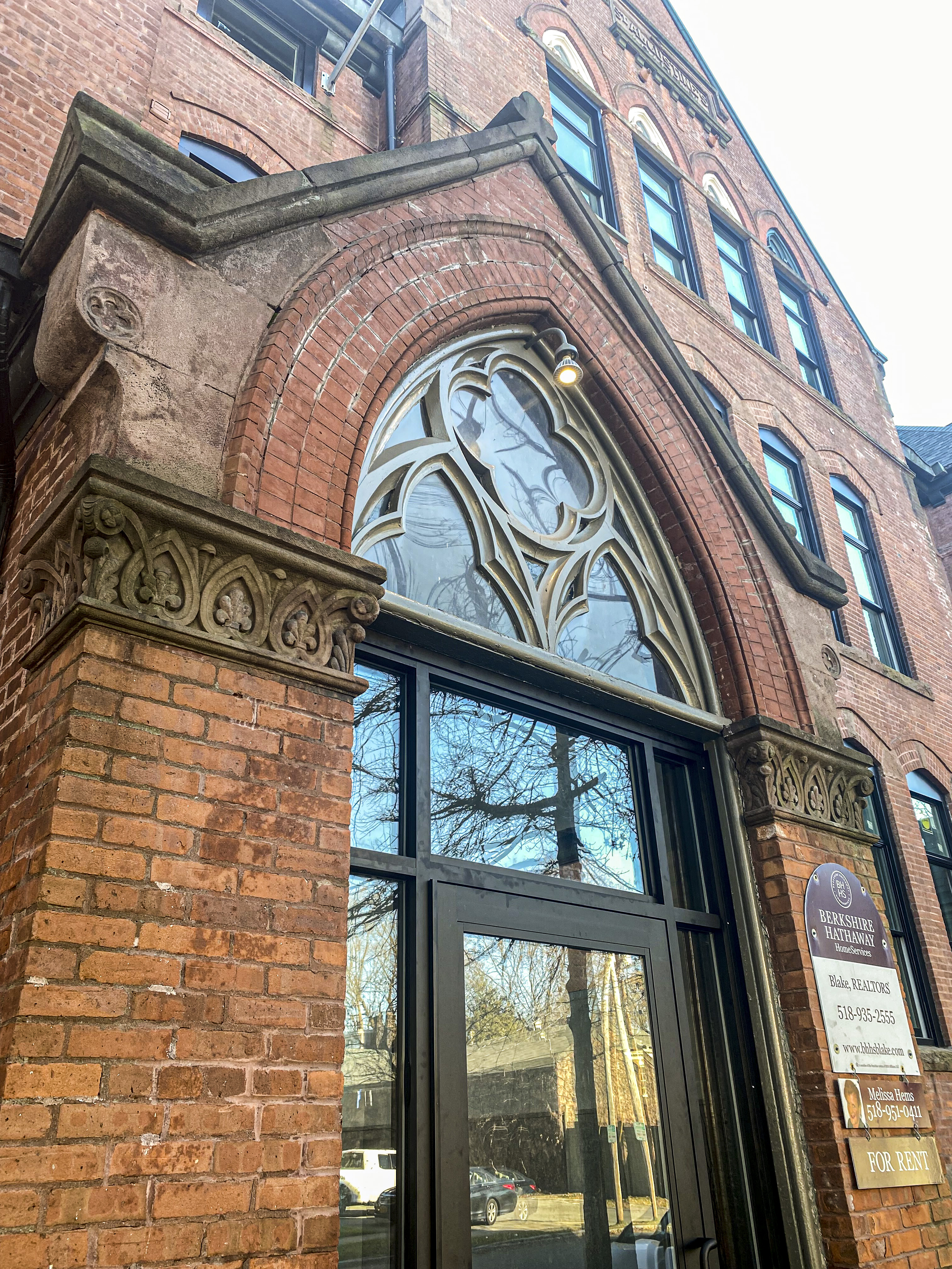 Restored gothic arch detail